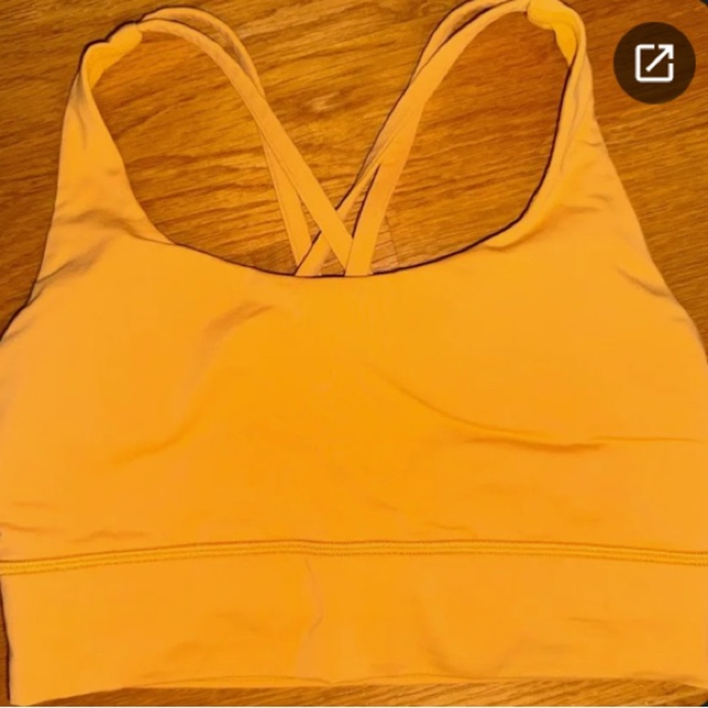 Lululemon Athletica Vibrant Yellow Sports Bra